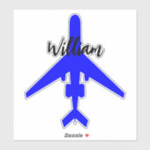 名前をカスタムするラベル旅行用スーツケース シール (シート)