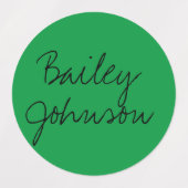 名前をカスタムするラベル ラベル (デザイン1)