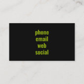 名前をカスタムするラ気にン 名刺 (裏面)