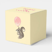 名前をカスタムするリス(ピンク色バルーン) フェイバーボックス (裏面サイド)
