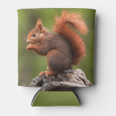 名前をカスタムするリス 缶クーラー (正面)