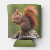 名前をカスタムするリス 缶クーラー (裏面)