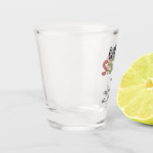 名前をカスタムするリトルシスターカパーソナライズされたワイト ショットグラス (左)