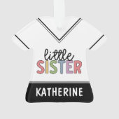 名前をカスタムするリトルシスター可愛パーソナライズされたい オーナメント (裏面)
