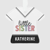 名前をカスタムするリトルシスター可愛パーソナライズされたい オーナメント (正面)
