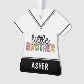 名前をカスタムするリトルブラザーカワイイパーソナライズされた オーナメント (正面)