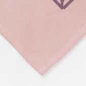 名前をカスタムするリーフフレーム フリースブランケット (角)