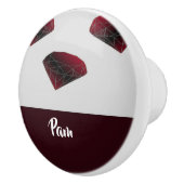 名前をカスタムするルビー赤い宝石 セラミックノブ (右)