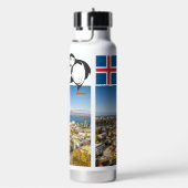 名前をカスタムするレイキャビクアイスランド ウォーターボトル (右面)