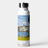 名前をカスタムするレイキャビクアイスランド ウォーターボトル (左面)