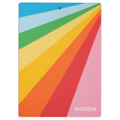 名前をカスタムするレインボーカラー クリップボード (裏面)