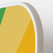 名前をカスタムするレインボーカラー ピックルボールラケット (左詳細)