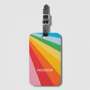 名前をカスタムするレインボーカラー ラゲッジタグ
