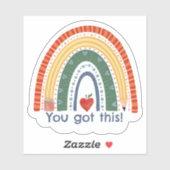 名前をカスタムするレインボースクールをテーマにしたインスピレーション シール (シート)