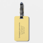 名前をカスタムするレインボーマーメはかりで測イド ラゲッジタグ (裏面縦)