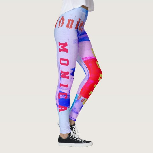 名前をカスタムするレインボーレギンス レギンス (右)