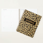 名前をカスタムするレオパードアニマルプリントパタクラシックーン プランナー手帳 (ディスプレー)
