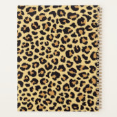 名前をカスタムするレオパードアニマルプリントパタクラシックーン プランナー手帳 (裏面)