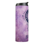 名前をカスタムするレオ〔占星術の〕十二宮図標識 タンブラー (回転左)