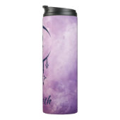 名前をカスタムするレオ〔占星術の〕十二宮図標識 タンブラー (回転右)