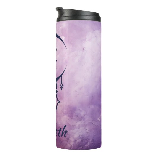 名前をカスタムするレオ〔占星術の〕十二宮図標識 タンブラー (回転右)