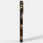 名前をカスタムするレザーフェイク抽象芸術ミニマリスト Case-Mate iPhoneケース (裏面 / 右)