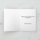 名前をカスタムするレズ結婚ビアンおめでとうカード カード (内部)