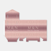 名前をカスタムするレター結婚のバラ金ゴールドギフトボックス フェイバーボックス (折り畳みなし)