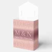 名前をカスタムするレター結婚のバラ金ゴールドギフトボックス フェイバーボックス (オープン)