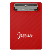 名前をカスタムするレッド対角線プラスチックテクスチャ