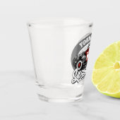 名前をカスタムするレッド改造ロードスタースピードショップガレージ ショットグラス (左)