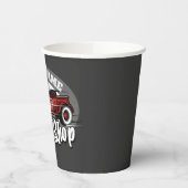 名前をカスタムするレッド改造ロードスタースピードショップガレージ 紙コップ (左)