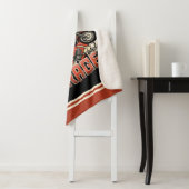 名前をカスタムするレトロガスポンプ自動二輪車バイクもしくは自転車に乗る人車庫 シェルパブランケット (インサイチュ)