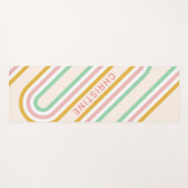 名前をカスタムするレトロヨガマット ヨガマット (正面(横))