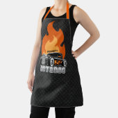 名前をカスタムするレトロ改造クーペレーシングホットフレイムス エプロン (インサイチュ)