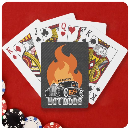 名前をカスタムするレトロ改造クーペレーシングホットフレイムス トランプ