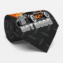 名前をカスタムするレトロ改造クーペレーシングホットフレイムス ネクタイ
