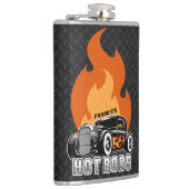 名前をカスタムするレトロ改造クーペレーシングホットフレイムス フラスク (右)