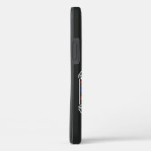 名前をカスタムするレトロ理容師ショップポールバーバーショップ Case-Mate iPhoneケース (裏面 / 右)