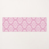 名前をカスタムするレトロ1970s名門私立校風のピンクマンダラ ヨガマット (裏面(横))