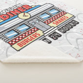 名前をカスタムするレトロ50sダイナーサインフィティスアトミック シェルパブランケット (3/4)