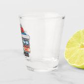 名前をカスタムするレトロ50sダイナーサイン50年代アトミック ショットグラス (右)