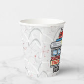 名前をカスタムするレトロ50sダイナーサイン50年代アトミック 紙コップ (右)