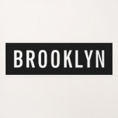 名前をカスタムするレーシングチェッカーボードパターンテンプレート ヨガマット (裏面(横))