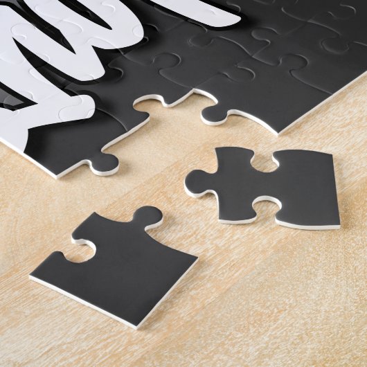 名前をカスタムするロカビリーロードスタースピードショップガレージ ジグソーパズル (側面)