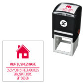 名前をカスタムするロゴアドレスの色デザインスタンプ セルフインキングスタンプ (インサイチュ)