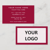 名前をカスタムするロゴアドレス情報カラー名刺 名刺 (正面/裏面)