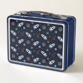 名前をカスタムするロックシップ模様 メタルランチボックス (裏面)