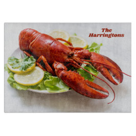 名前をカスタムするロブスター カッティングボード