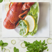 名前をカスタムするロブスター キッチンタオル (折り畳み)